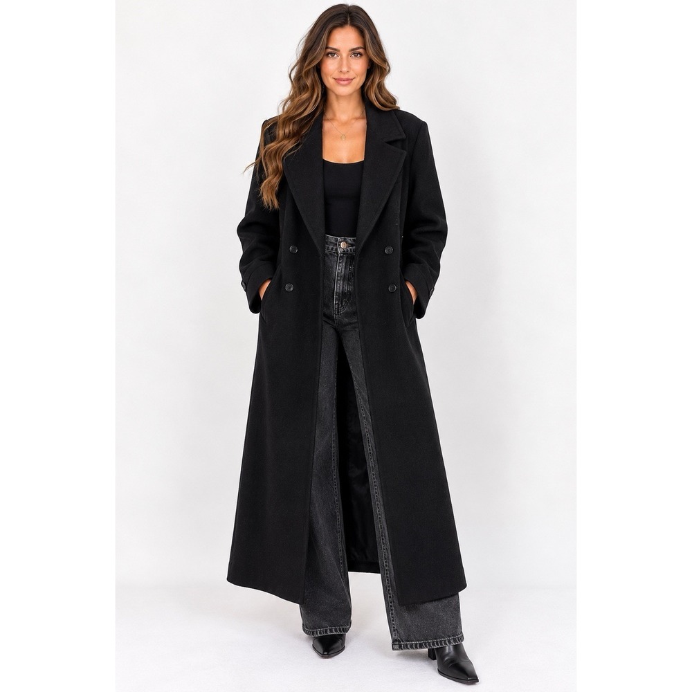 Braetan Womens Long Old Money Wool Pea Coat 10 P Formal Professional Outdoors